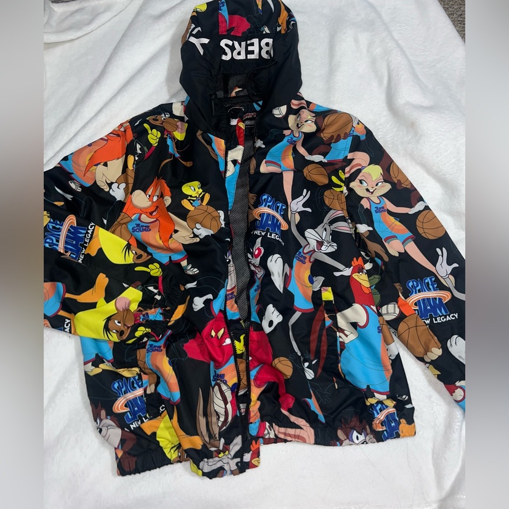 Members Only Looney Tunes Winder Breaker Jacket